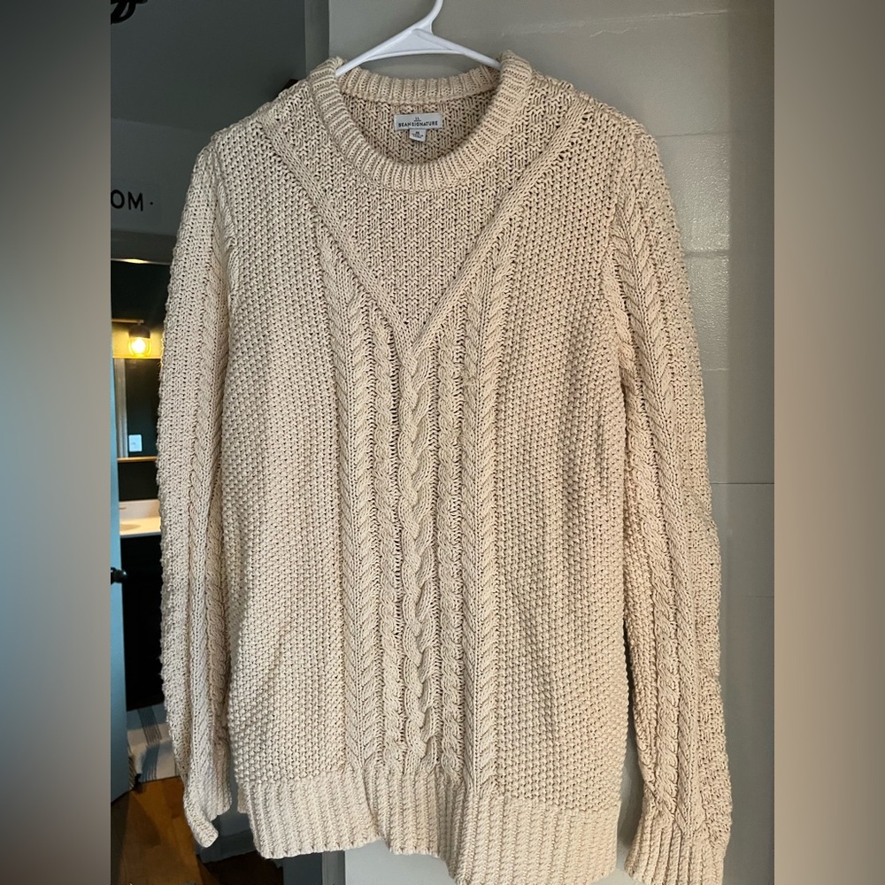 LL Bean women’s signature fisherman sweater